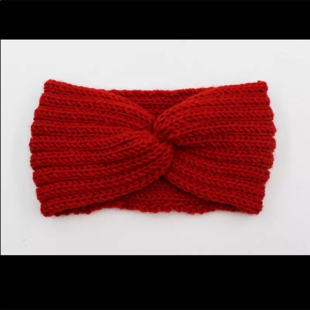 Red Twist Note Headband